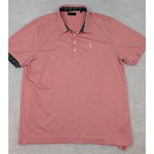 William Murray Pink Golf Polo Shirt Men's XL Stretch Short Sleeve Performance